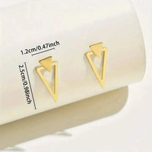 Load image into Gallery viewer, Chic Minimalist Triangle Design Earrings
