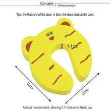 Load image into Gallery viewer, Child Safety Protection Baby Safety Cute Animal Security Card Door Stopper Baby Newborn Care Child Lock Protection From Children
