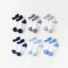 Load image into Gallery viewer, Children Cotton  6 Pairs/Set Anti-slip Socks For Boys Girl Rubber Kid Floor Sock With Grips For 0 To 6 Years Kids
