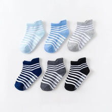 Load image into Gallery viewer, Children Cotton  6 Pairs/Set Anti-slip Socks For Boys Girl Rubber Kid Floor Sock With Grips For 0 To 6 Years Kids
