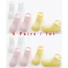 Load image into Gallery viewer, Children Cotton  6 Pairs/Set Anti-slip Socks For Boys Girl Rubber Kid Floor Sock With Grips For 0 To 6 Years Kids
