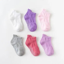 Load image into Gallery viewer, Children Cotton  6 Pairs/Set Anti-slip Socks For Boys Girl Rubber Kid Floor Sock With Grips For 0 To 6 Years Kids
