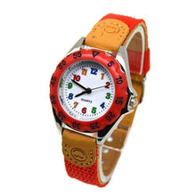 将图片加载到图库查看器，Children Cute Boys Girls Quartz Watch Kids Childrens Fabric Strap Student Time Clock Wristwatch Gifts Colorful Number Dial Time Teach Watches PU Band Analog Quartz Children Sport Outdoor Boys Kids Wrist Watches

