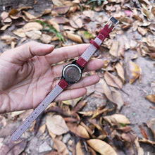 将图片加载到图库查看器，Children Retro Case Design Cute Cat Kids Watch Quartz Analog Children Watches Minimalist Dress Fashion Quartz Luxury Round Leather Strap Slim Women Watches
