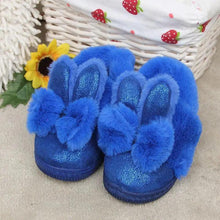 Load image into Gallery viewer, Children's cotton slipper bag heel warm and non slip baby home shoes men's and women's cotton shoes
