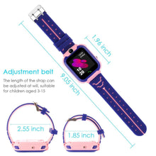 将图片加载到图库查看器，Children Smart Watch SOS Phone Watch Smartwatch For Kids With Sim Card Photo Waterproof Touch Screen Game Watch With 360° Rotated Body Design Waterproof Kids Smartwatch With SOS Call Music Player Camera
