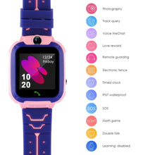 将图片加载到图库查看器，Children Smart Watch SOS Phone Watch Smartwatch For Kids With Sim Card Photo Waterproof Touch Screen Game Watch With 360° Rotated Body Design Waterproof Kids Smartwatch With SOS Call Music Player Camera
