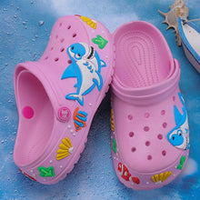 将图片加载到图库查看器，Children Summer Cartoon Sandals Quick-Dry Beach Kids Clogs Slippers Light-Weight Wear-Resistant Boy Girl Shoes Comfort Clogs Kids Slip On Garden Shoes Boys Lightweight Outdoor Beach Pool Slide Sandals
