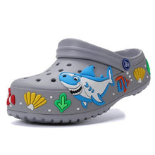 将图片加载到图库查看器，Children Summer Cartoon Sandals Quick-Dry Beach Kids Clogs Slippers Light-Weight Wear-Resistant Boy Girl Shoes Comfort Clogs Kids Slip On Garden Shoes Boys Lightweight Outdoor Beach Pool Slide Sandals
