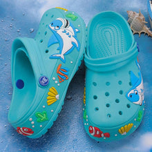 将图片加载到图库查看器，Children Summer Cartoon Sandals Quick-Dry Beach Kids Clogs Slippers Light-Weight Wear-Resistant Boy Girl Shoes Comfort Clogs Kids Slip On Garden Shoes Boys Lightweight Outdoor Beach Pool Slide Sandals
