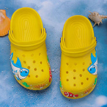 将图片加载到图库查看器，Children Summer Cartoon Sandals Quick-Dry Beach Kids Clogs Slippers Light-Weight Wear-Resistant Boy Girl Shoes Comfort Clogs Kids Slip On Garden Shoes Boys Lightweight Outdoor Beach Pool Slide Sandals
