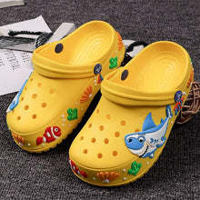 将图片加载到图库查看器，Children Summer Cartoon Sandals Quick-Dry Beach Kids Clogs Slippers Light-Weight Wear-Resistant Boy Girl Shoes Comfort Clogs Kids Slip On Garden Shoes Boys Lightweight Outdoor Beach Pool Slide Sandals
