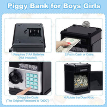 Load image into Gallery viewer, Children's Cartoon Password Box Piggy Bank
