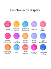 Load image into Gallery viewer, Childrens Smart Watch Kids Phone Watch Smartwatch For Boys Girls With Sim Card Photo Waterproof Smartwatches With Tracker HD Touch Screen For Kids Games Alarm Clock Camera Digital Wrist Watch Smartwatch Christmas Birthday Gifts
