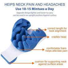 Load image into Gallery viewer, Chiropractic Neck Pillow Massager for Pain relief and Relaxation - Neck Support Orthopedic Pillow Neck Shoulder Relaxer
