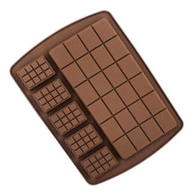 Load image into Gallery viewer, Chocolate Mold Silicone Waffle Pudding Baking Tool Love Fragments Shapes Mould Chocolate Chip Mold Baking Tool Cake Mold Popsicle Molds Non-Stick Silicone Candy Molds
