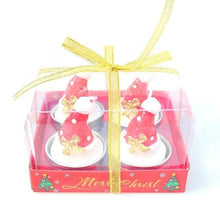 将图片加载到图库查看器，Christmas Candle Themed Festival Ornament Christmas Tea light Candles Handmade Delicate Santa Claus Snowman Pine Cones Christmas Tree Candles Christmas Home Decorations Decorative Cartoon Shaped Candle Home Decor
