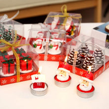 Load image into Gallery viewer, Christmas Candles Paraffin Home Desktop Decorations Tea light Candles Handmade Delicate Santa Snowman Acorn Tree Candles For Christmas Home Decoration Gifts Wedding Party Holiday Lights Christmas Ornaments

