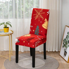 将图片加载到图库查看器，Christmas Chair Cover Stretch Seat Case Spandex Chair Covers Elastic for Kitchen Dining Room Chair Banquet Slipcovers Persons Chair Cover for Christmas Kitchen Decoration Restaurant Holiday Festival Party
