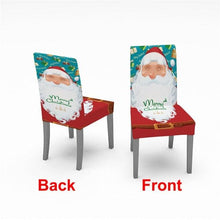 将图片加载到图库查看器，Christmas Chair Cover Stretch Spandex Digital Printed Silla Kitchen Dining Chair Covers Home Party Xmas Decor  Stretch Chair Cover for Dining Room Chair Protector Seat Cover Stretch Slipcover Christmas Bell Furniture For Living Room Ceremony Hotel

