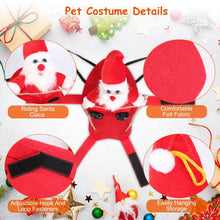 Load image into Gallery viewer, Christmas Costumes Red Winter  Coat for Dog Riding Santa Claus  with Bell

