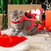 Load image into Gallery viewer, Christmas Costumes Red Winter  Coat for Dog Riding Santa Claus  with Bell
