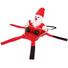 Load image into Gallery viewer, Christmas Costumes Red Winter  Coat for Dog Riding Santa Claus  with Bell
