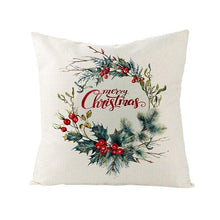 将图片加载到图库查看器，Christmas Cover Cushion For Home Decor Pillowcase Santa Claus Christmas Throw Pillow Covers Waterproof Outdoor Pillow Covers Cotton Linen Christmas Pillow Covers Linen Print Merry Christmas Navidad 2022 New Year Gift 45x45CM
