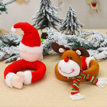 将图片加载到图库查看器，Christmas Curtain Buckle Tieback Flannel Door Curtain Home DecorateChristmas Trees New Year Snowmen Window Decorations Curtain Holdback Fastener Clamp Wine Bottle Topper Hugger Holder Snowman Christmas Ornaments Home Decor
