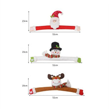 将图片加载到图库查看器，Christmas Curtain Buckle Tieback Flannel Door Curtain Home DecorateChristmas Trees New Year Snowmen Window Decorations Curtain Holdback Fastener Clamp Wine Bottle Topper Hugger Holder Snowman Christmas Ornaments Home Decor
