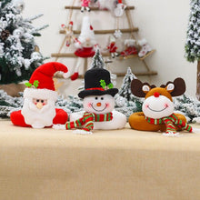将图片加载到图库查看器，Christmas Curtain Buckle Tieback Flannel Door Curtain Home DecorateChristmas Trees New Year Snowmen Window Decorations Curtain Holdback Fastener Clamp Wine Bottle Topper Hugger Holder Snowman Christmas Ornaments Home Decor

