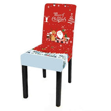 Load image into Gallery viewer, Christmas Decoration Set Stylish Christmas Chair Cover Decoration Jacquard Removable Washable Cushion Covers Armchair Modern For Home Banquet Hotel Spandex Holiday Parsons Chair Cover for Christmas Decoration Home Decor Ceremony Santa Claus
