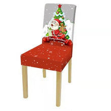 Load image into Gallery viewer, Christmas Decoration Set Stylish Christmas Chair Cover Decoration Jacquard Removable Washable Cushion Covers Armchair Modern For Home Banquet Hotel Spandex Holiday Parsons Chair Cover for Christmas Decoration Home Decor Ceremony Santa Claus
