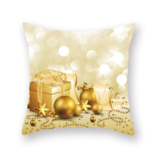 将图片加载到图库查看器，Christmas Decorations Snowflake Santa Claus Merry Christmas Cover Cushion Pillowcase Xmas Holiday Couch Pillows Rustic Christmas Decorations Winter Pillowcase for Living Room Home Happy New Year
