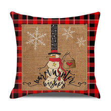 Load image into Gallery viewer, Christmas Pillow Covers Xmas Decorative Christmas Pillow Covers Christmas Decor Pillow Cases Retro Beautiful Cushion Cover Throw Pillowcase Winter Holiday Cushion Case For Home Decor 45x45CM
