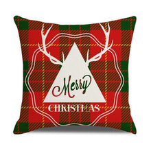 Load image into Gallery viewer, Christmas Pillow Covers Xmas Decorative Christmas Pillow Covers Christmas Decor Pillow Cases Retro Beautiful Cushion Cover Throw Pillowcase Winter Holiday Cushion Case For Home Decor 45x45CM
