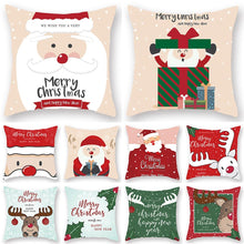 Load image into Gallery viewer, Christmas Pillowcase Santa Cluas Pillow Covers Xmas Holiday Couch Pillows Rustic Christmas Decorations Winter Pillowcase For Home Living Room Xmas Ornaments Navidad Gifts

