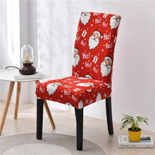 Load image into Gallery viewer, Christmas Printing Dining Chair Covers Modern Removable Anti-dirty Kitchen Seat Case Stretch Chair Slipcovers for Home Banquet Dining Room Chair Protector Seat Protector Slipcovers Stretch Removable Washable Printed Dining Chair Seat Covers for Kitchen
