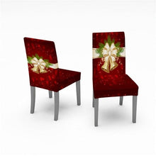 Load image into Gallery viewer, Christmas Removable Washable Dining Room Chair Protector Slipcovers for Christmas Home Decor Holiday Seat Cover Christmas Chair Covers Santa Printed Elastic Stretch Dining Chairs Chair Slipcover Kitchen Seat Cover Home Decor
