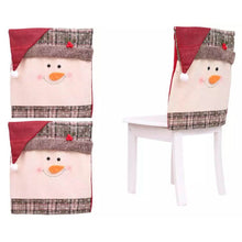 Load image into Gallery viewer, Christmas Santa Claus Snowman Chair Cover
