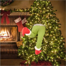 Load image into Gallery viewer, Christmas Thief Stole Burlap Pose
