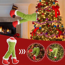 Load image into Gallery viewer, Christmas Thief Stole Burlap Pose
