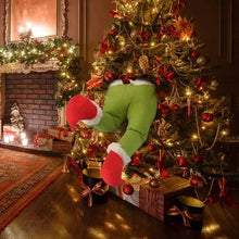 Load image into Gallery viewer, Christmas Thief Stole Burlap Pose
