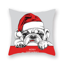 Load image into Gallery viewer, Christmas Xmas Red Pillow Case Tree Decoration Xmas Series Cushion Cover Case Pillow Zippered Square Pillowcase Santa Claus Cushion Cover Christmas Decorations For Home Snowman 45x45CM
