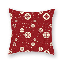 Load image into Gallery viewer, Christmas Xmas Red Pillow Case Tree Decoration Xmas Series Cushion Cover Case Pillow Zippered Square Pillowcase Santa Claus Cushion Cover Christmas Decorations For Home Snowman 45x45CM
