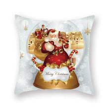 Load image into Gallery viewer, Christmas Xmas Red Pillow Case Tree Decoration Xmas Series Cushion Cover Case Pillow Zippered Square Pillowcase Santa Claus Cushion Cover Christmas Decorations For Home Snowman 45x45CM
