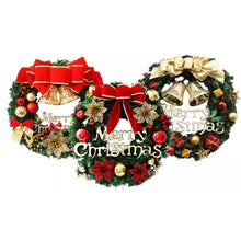 Load image into Gallery viewer, Christmas Xmas Wreath Home Door Wall Ornament Garland Bowknot Party Decoration
