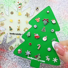 将图片加载到图库查看器，Christmas Tree Travel Flat Back Earring Palette
