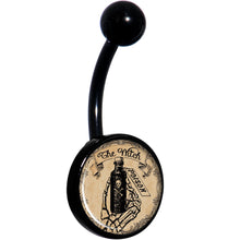 将图片加载到图库查看器，Witches Brew Poison Potion Halloween Black Belly Ring
