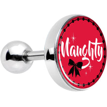 Load image into Gallery viewer, 16G 1/4 Naughty Holiday Tragus Cartilage Earring
